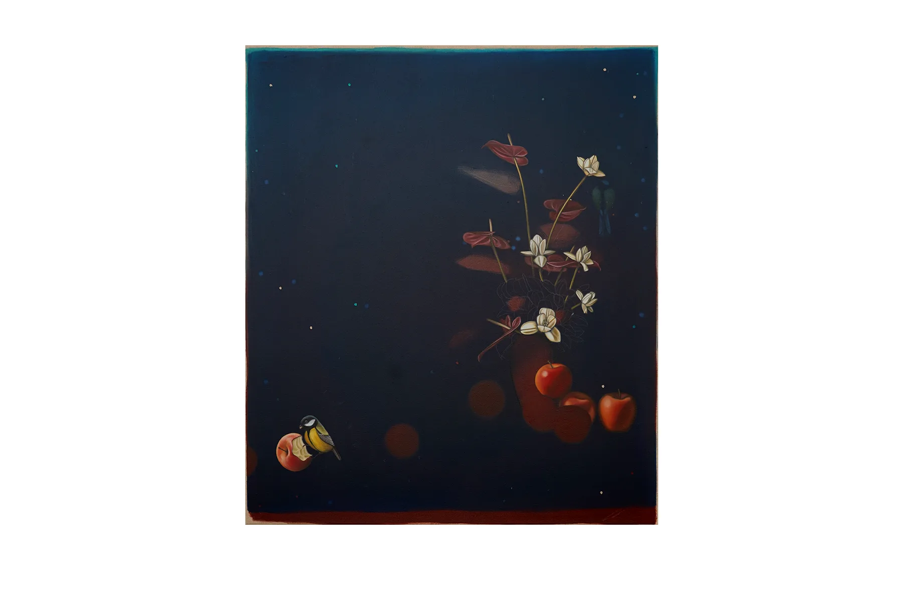 Love's sweet entrapment 3, 2025, Oil on linen, 110 x 100 cm