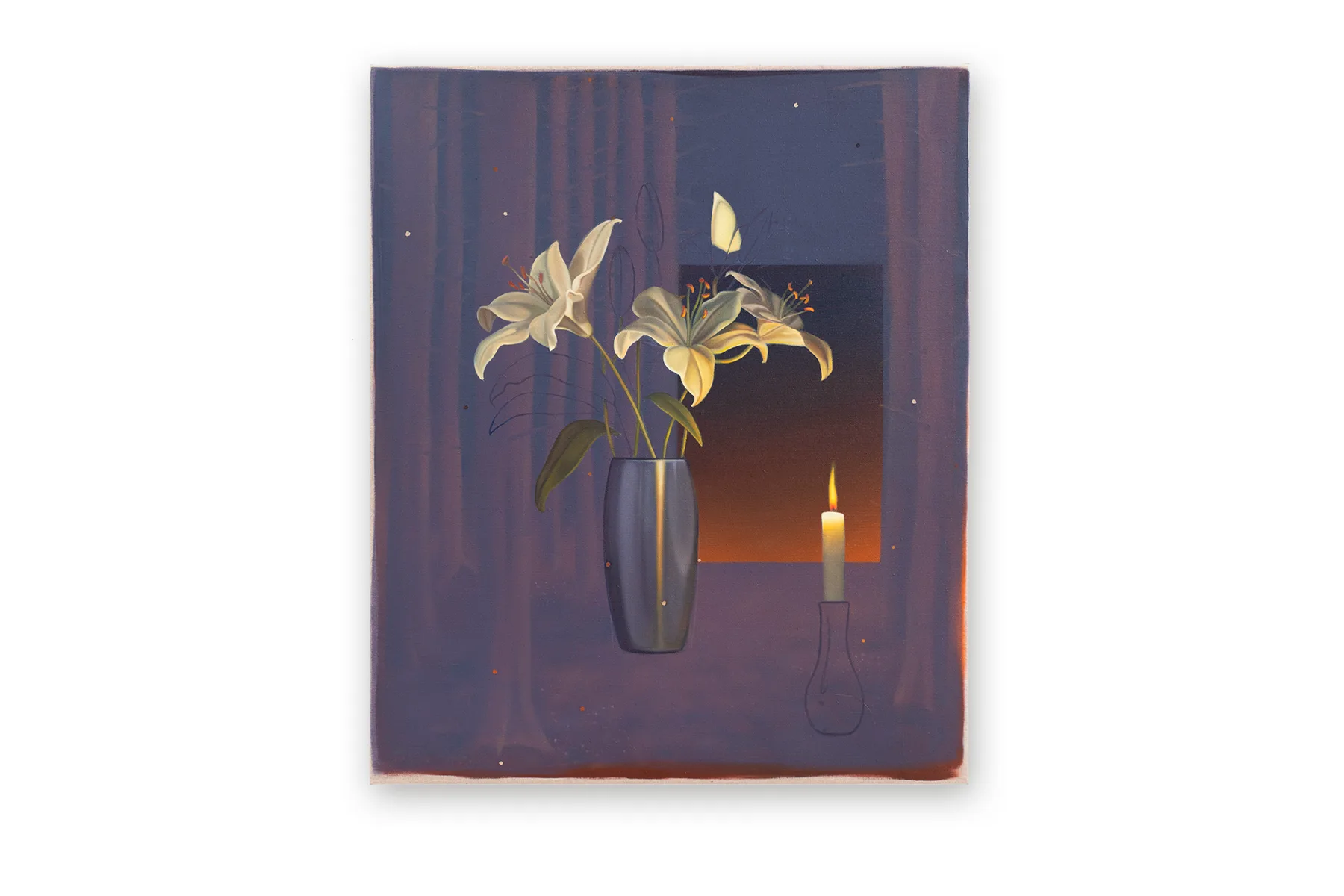 Will they, Won't they?, 2026, Oil on linen, 95 x 70 cm