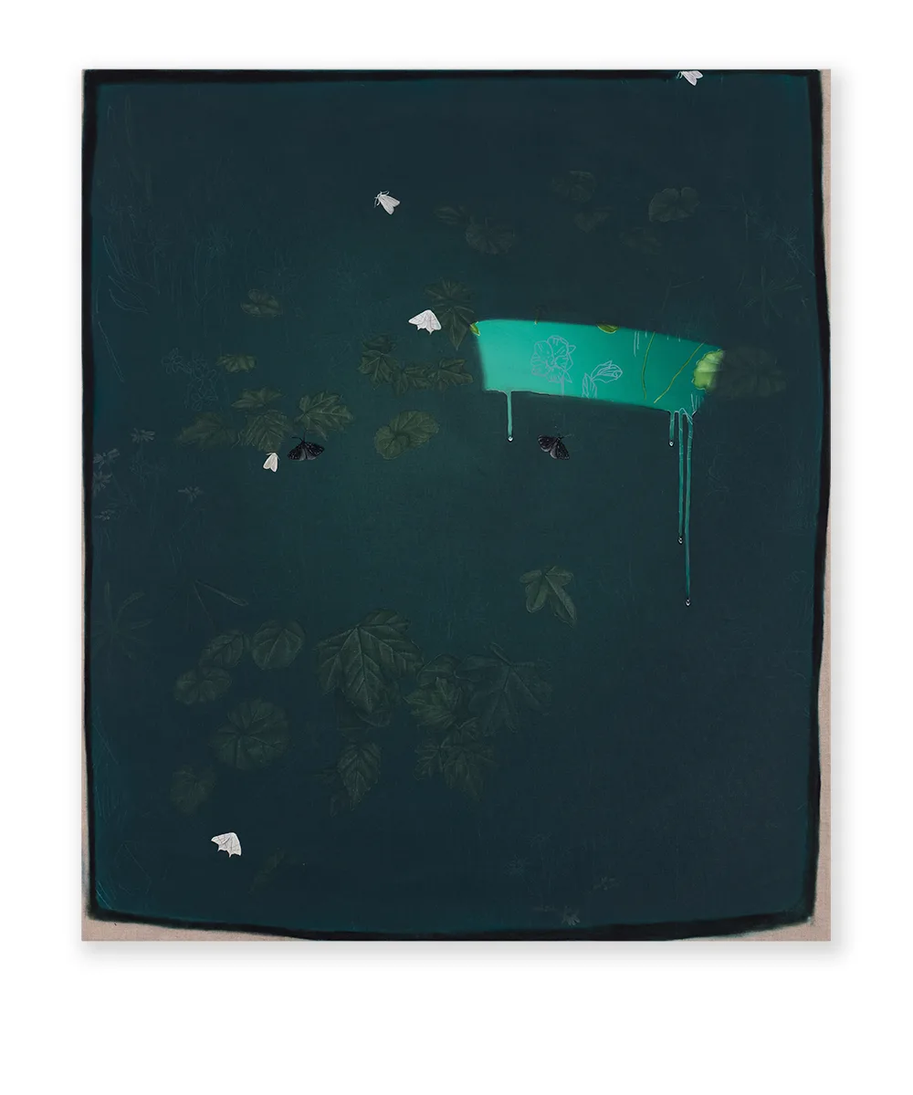 Close, 2023, Oil on linen, 110 x 95 cm