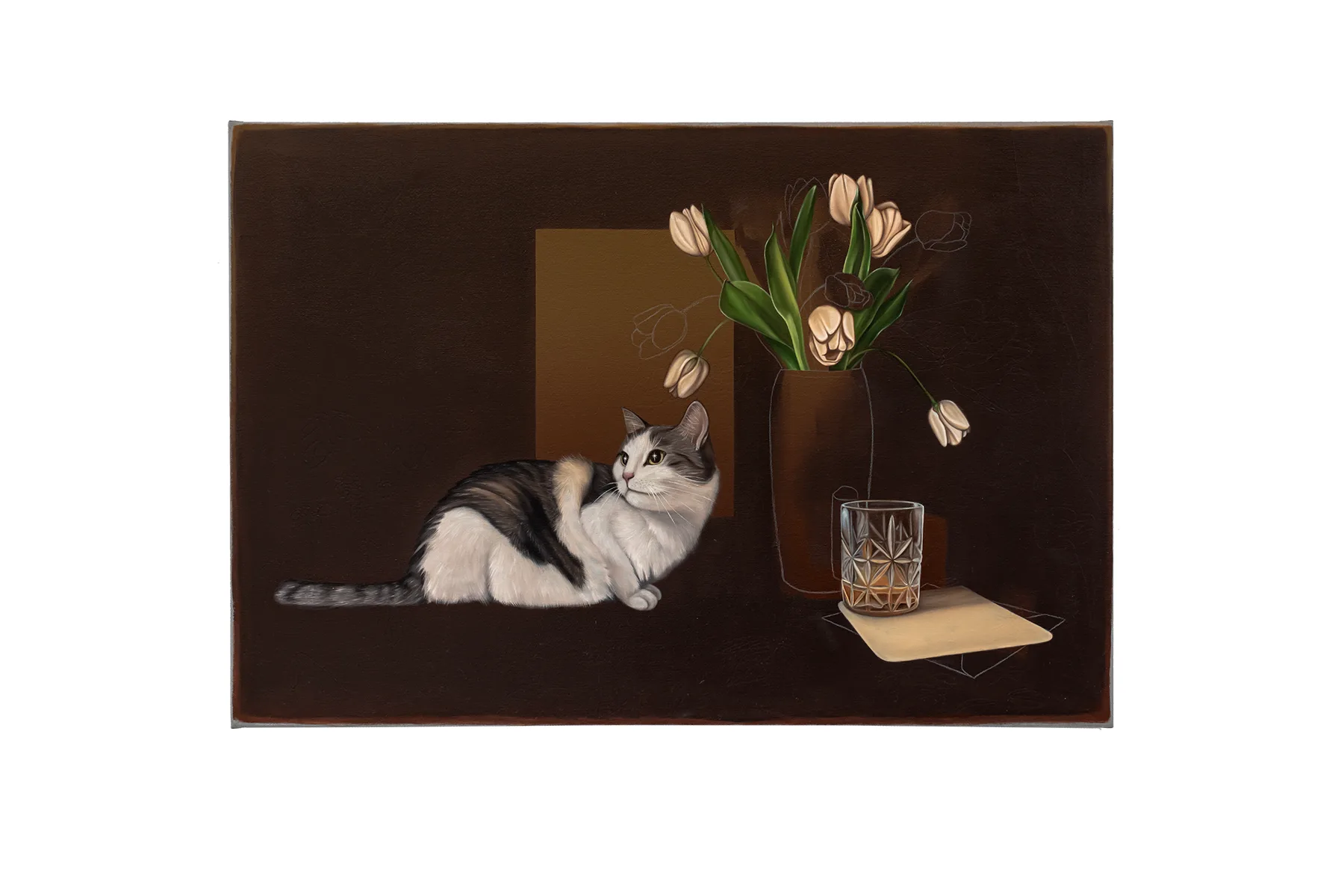 Captivated, 2024, Oil on linen, 95 x 65 cm