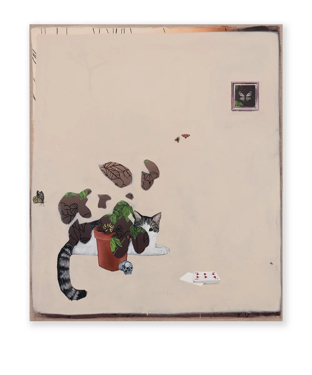 A moment in time, 2023, Oil on linen, 110 x 95 cm
